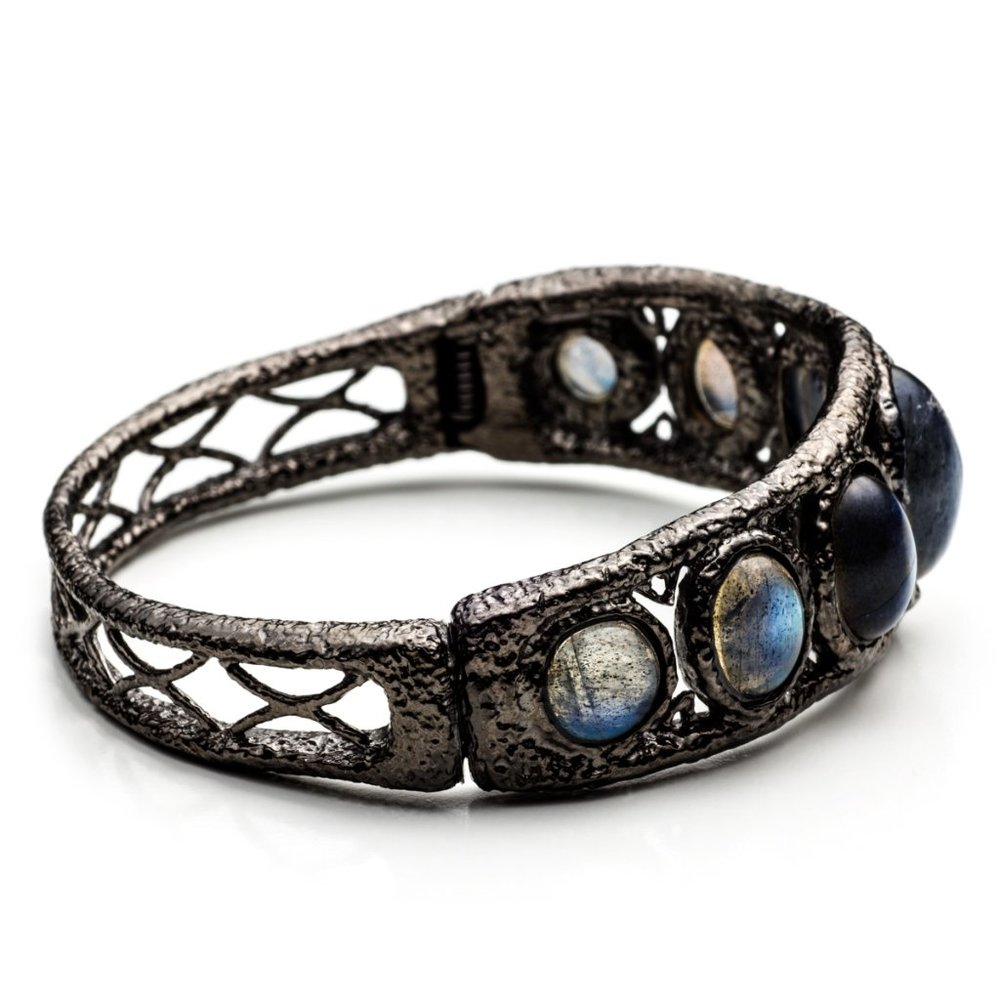 Hinged Ruthenium Bracelet - Picture 4 of 6